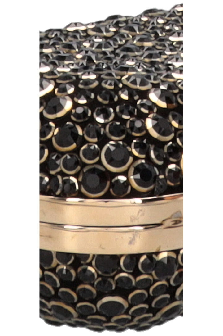 JIMMY CHOO Pochette Halo Cloud en cristal Swarovski noir