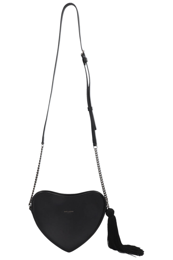 SAINT LAURENT Sac bandoulière Boîte Love Heart Noir
