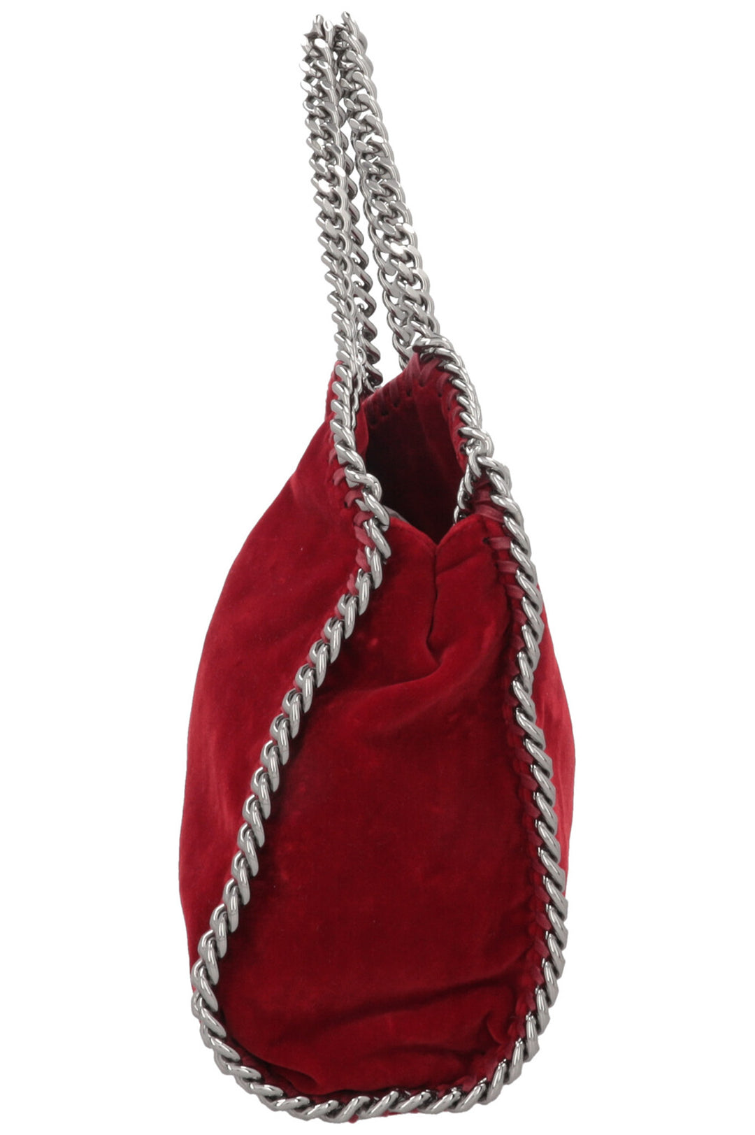 STELLA MCCARTNEY Falabella Bag Small Velvet Red
