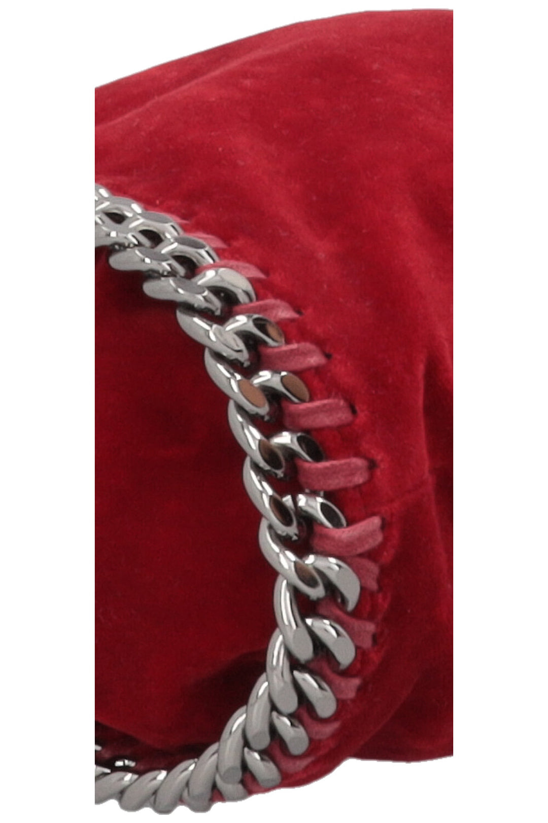 STELLA MCCARTNEY Falabella Bag Small Velvet Red
