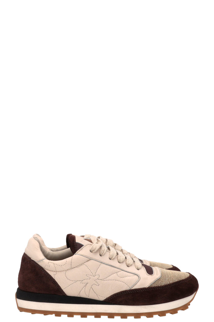 BRUNELLO CUCINELLI Sneakers Suede Brown Ivory
