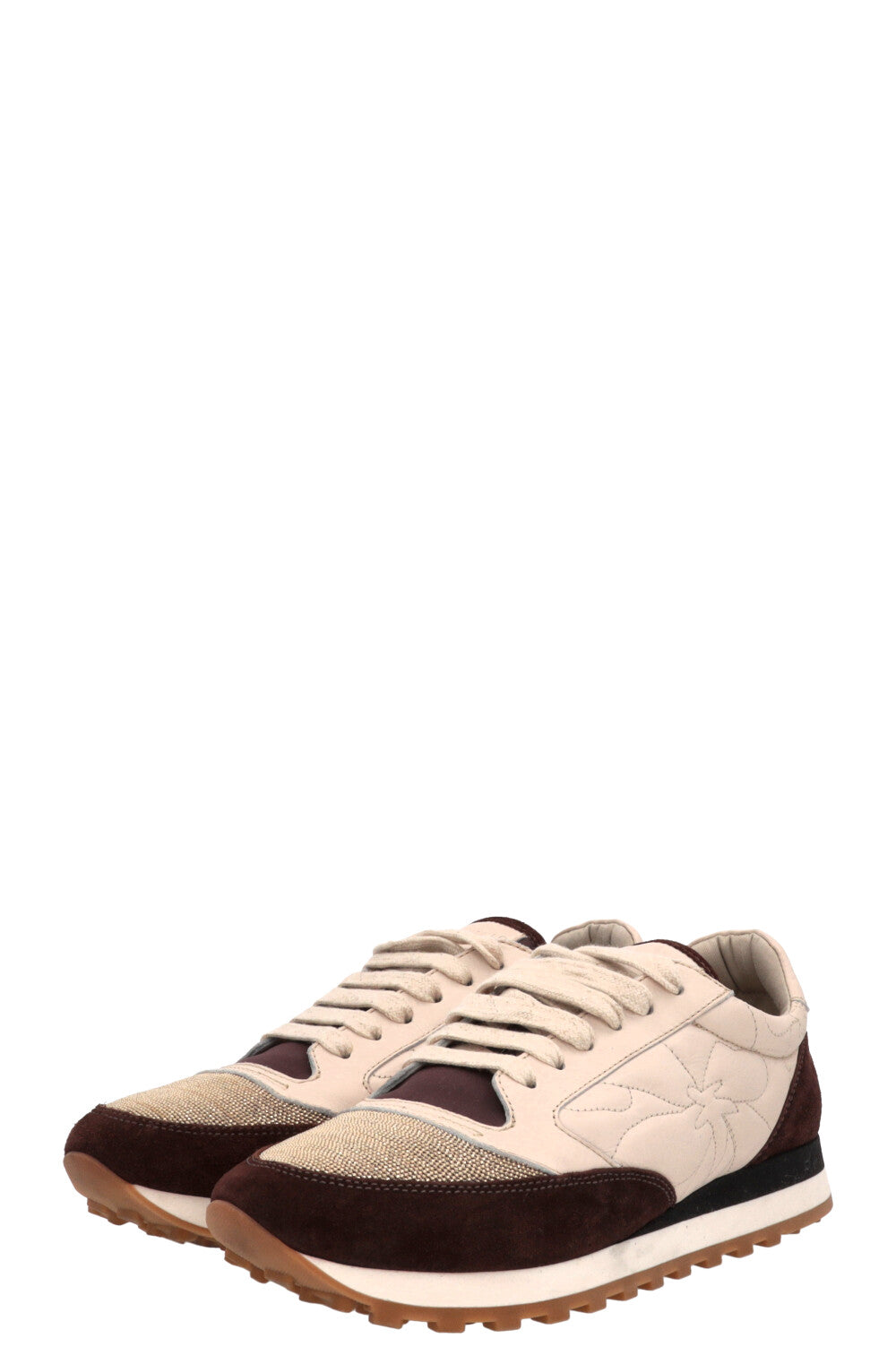 BRUNELLO CUCINELLI Sneakers Suede Brown Ivory