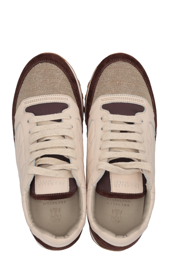 BRUNELLO CUCINELLI Sneakers Suede Brown Ivory