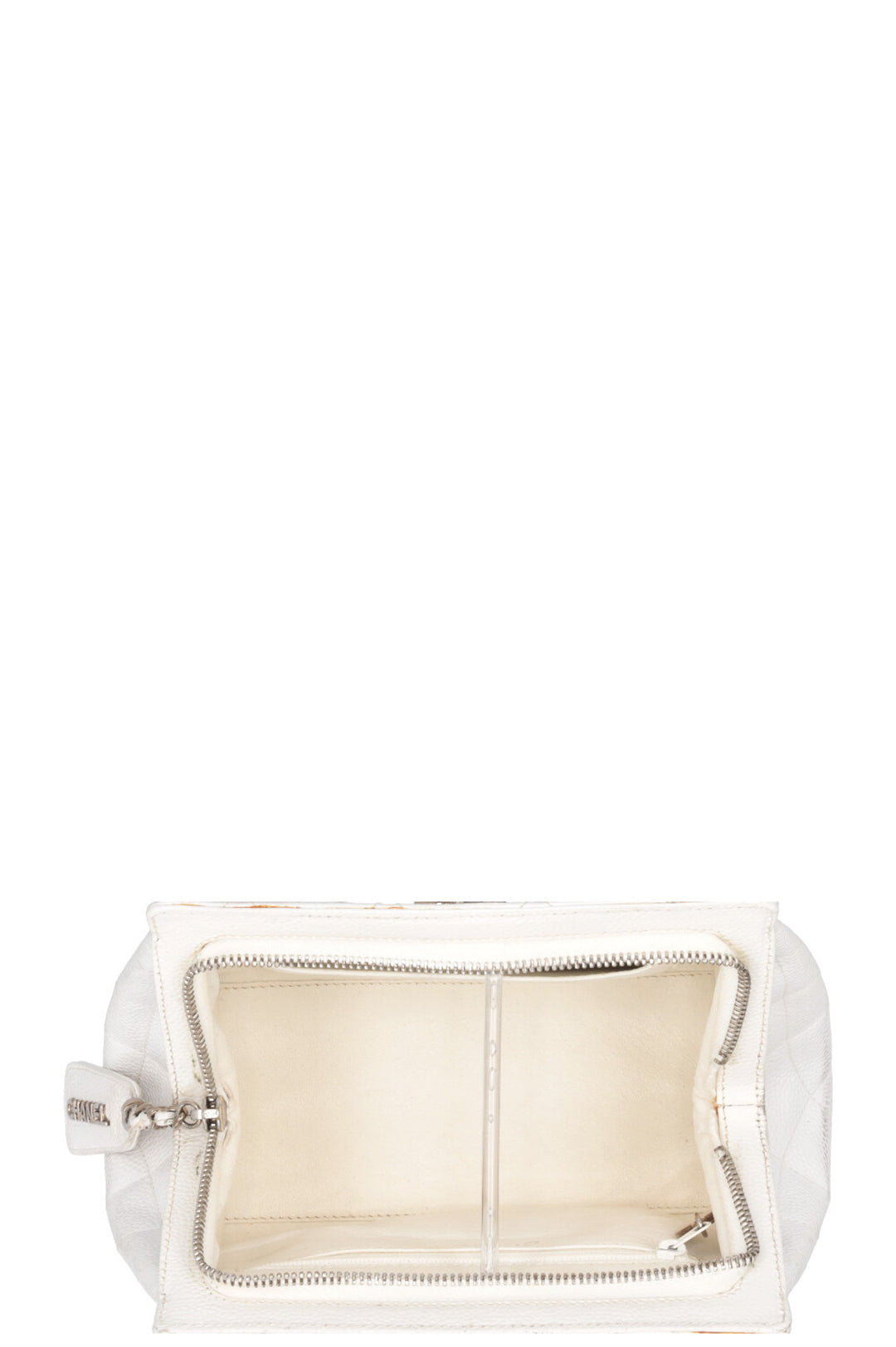 CHANEL Shoulder Bag Caviar White