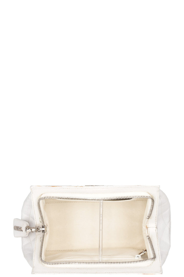 CHANEL Shoulder Bag Caviar White