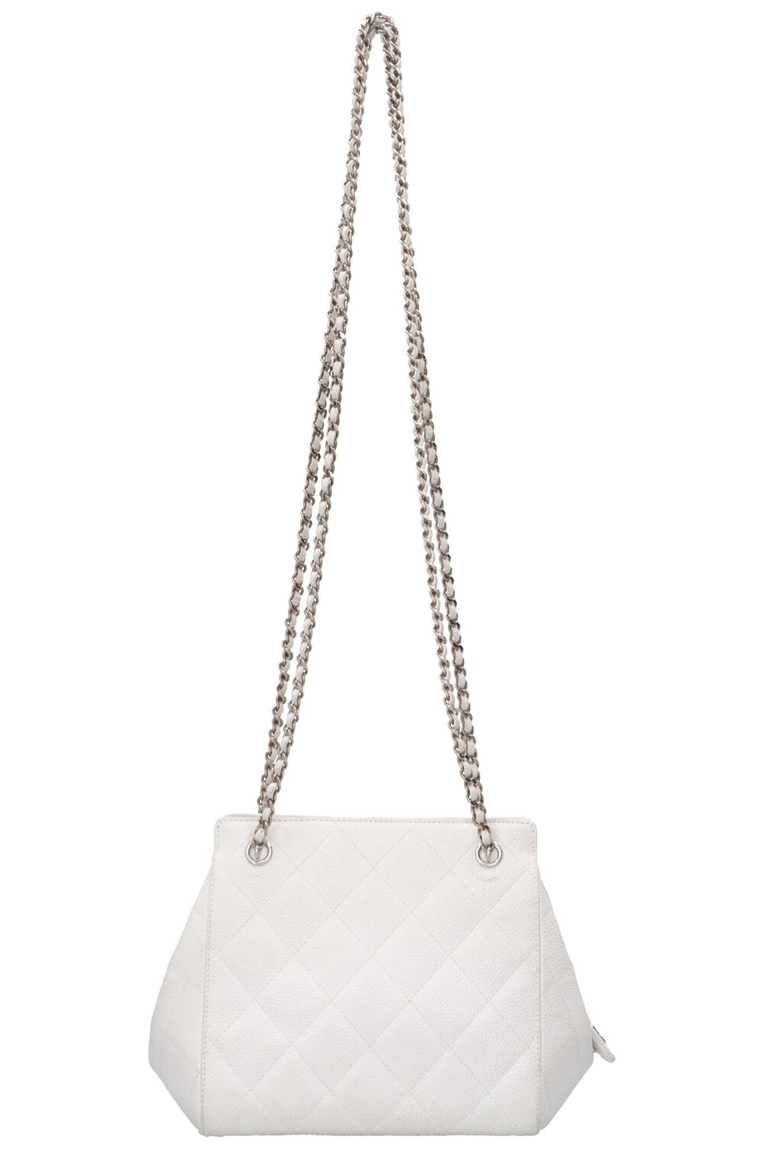 CHANEL Shoulder Bag Caviar White