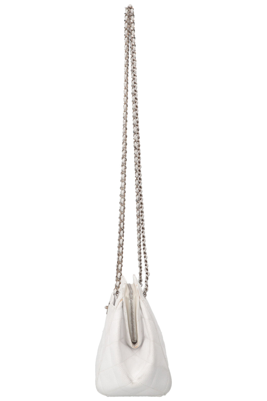 CHANEL Shoulder Bag Caviar White