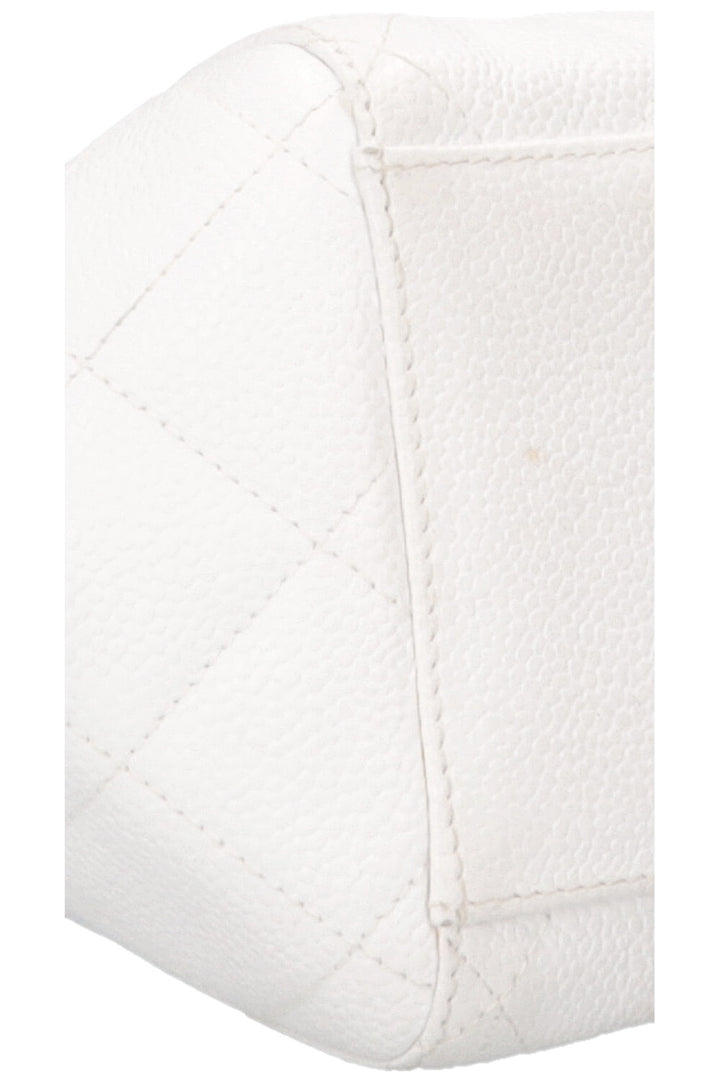 CHANEL Shoulder Bag Caviar White