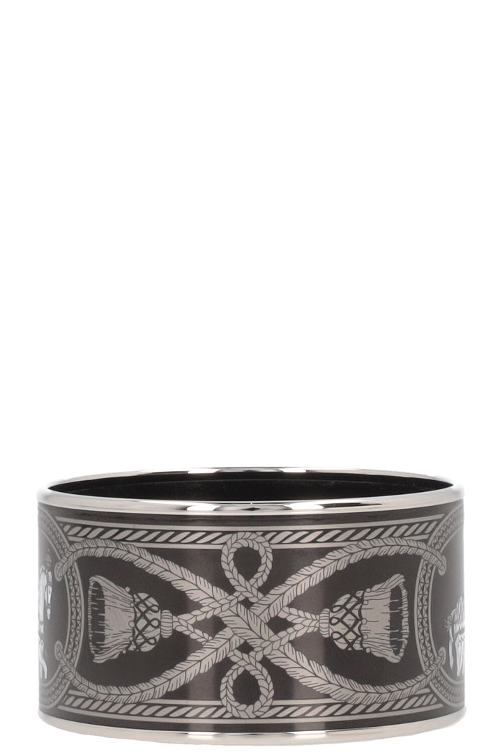 HERMÈS Bracelet Grand Apparat émail noir