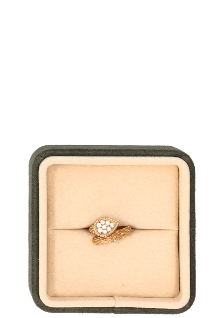 BUCHERON Serpent Bohème Ring S Motif Gold Diamonds