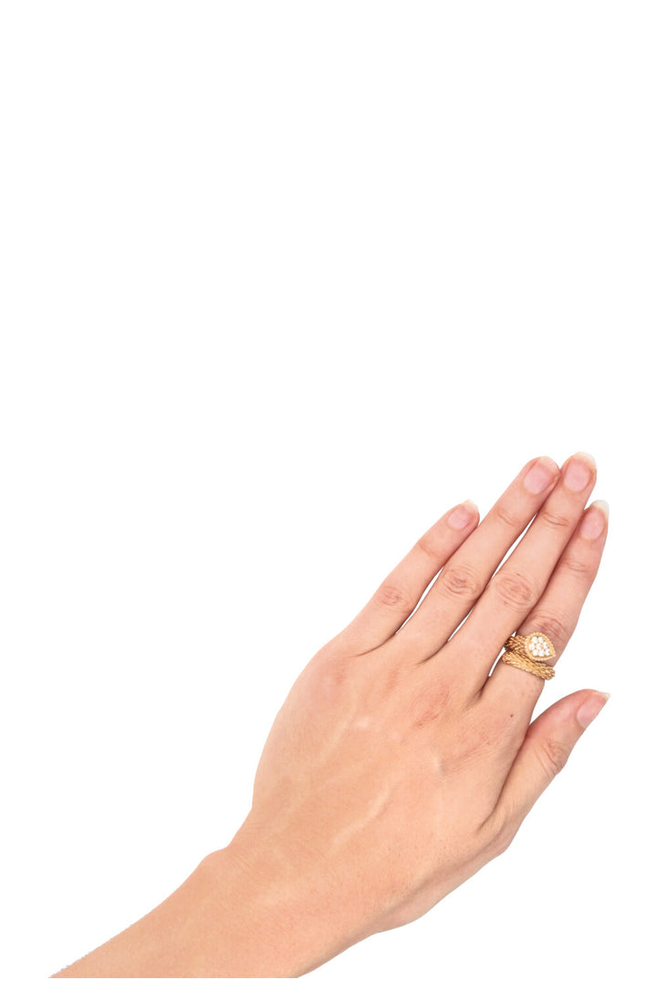 BUCHERON Serpent Bohème Ring S Motif Gold Diamonds