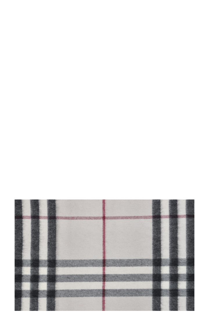 BURBERRY Check Print Scarf Cashmere Sand