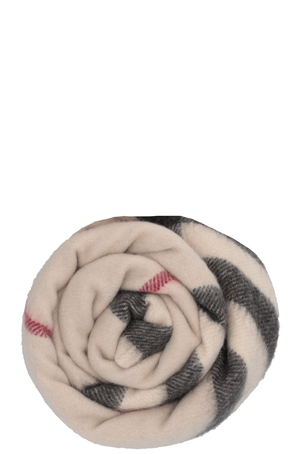 BURBERRY Check Print Scarf Cashmere Sand