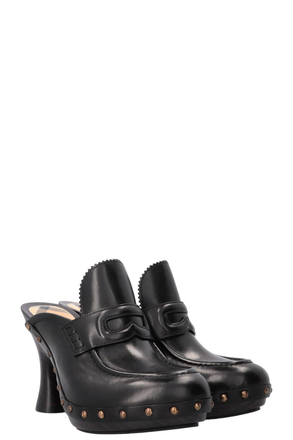 BURBERRY Mules Leather Black