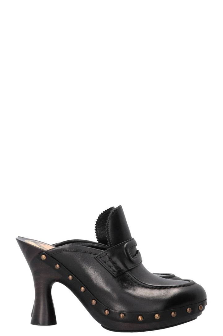 BURBERRY Mules Leather Black