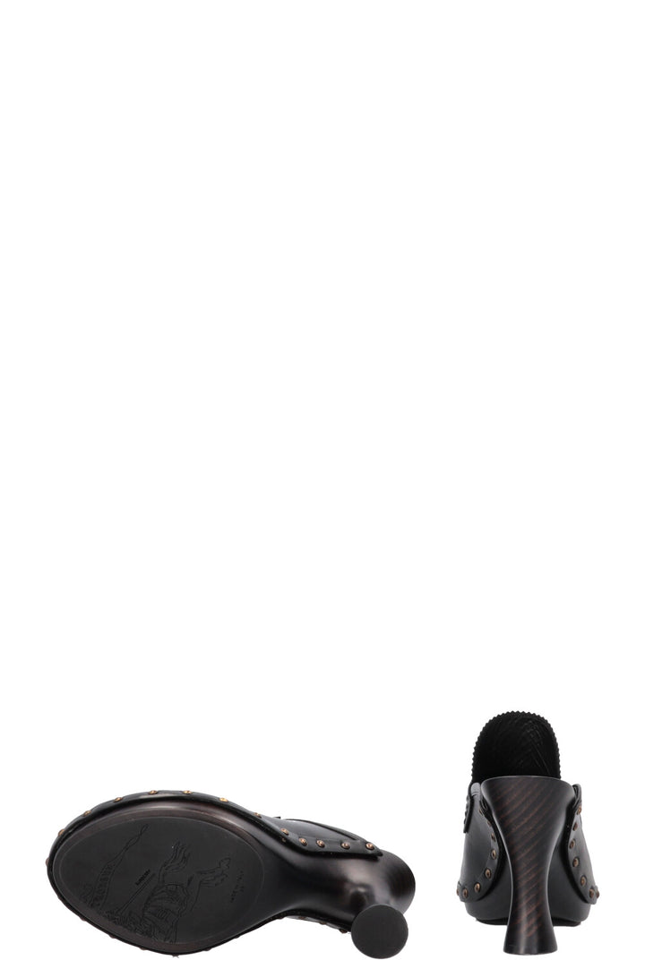 BURBERRY Mules Leather Black