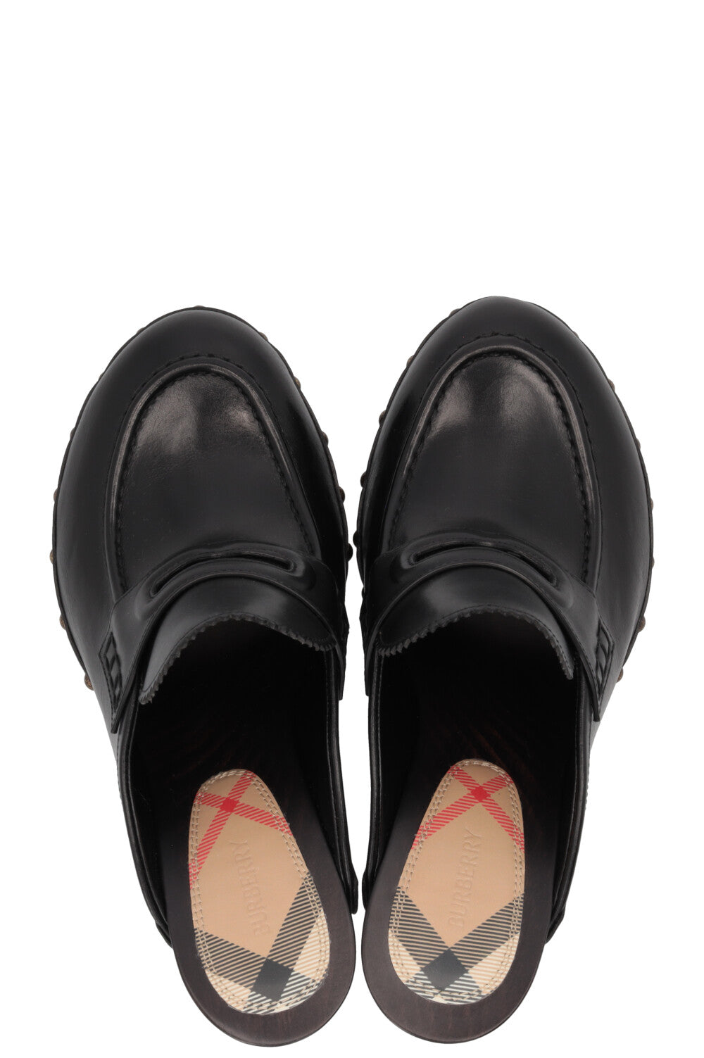 BURBERRY Mules Leather Black