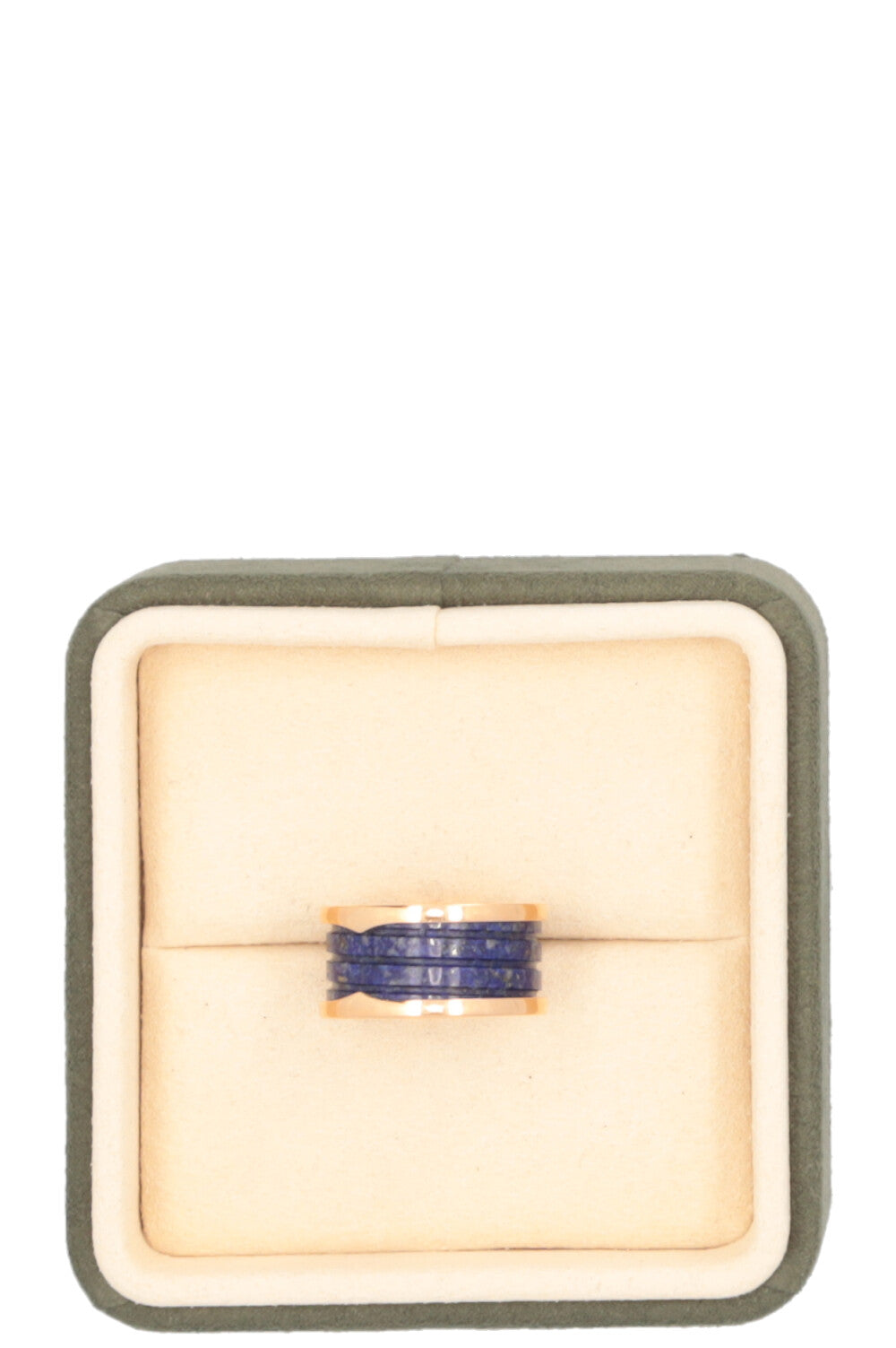 BVLGARI B.Zero1 Bague à trois bandes Marbre bleu
