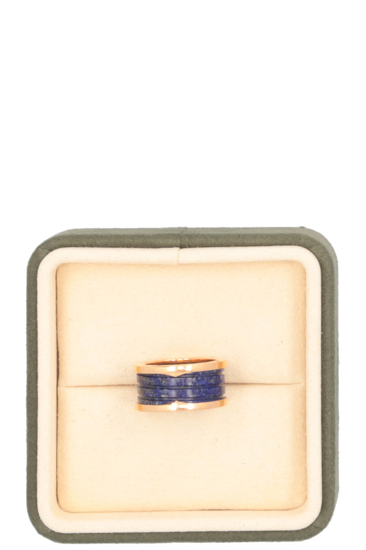 BVLGARI B.Zero1 Bague à trois bandes Marbre bleu