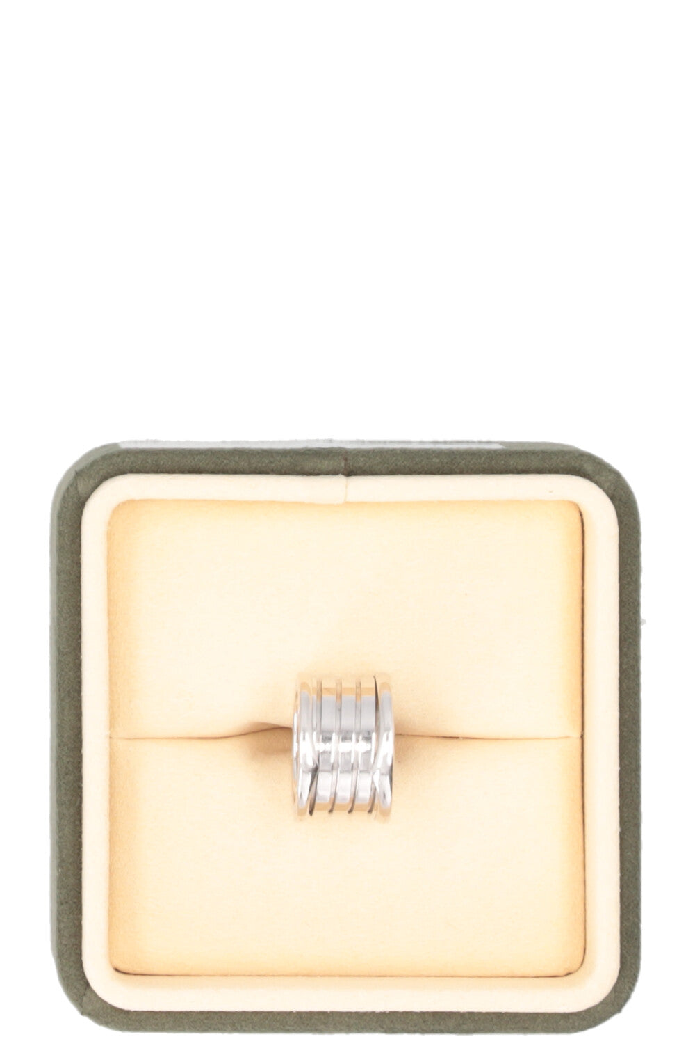 BVLGARI B.Zero 4 Band Ring White Gold
