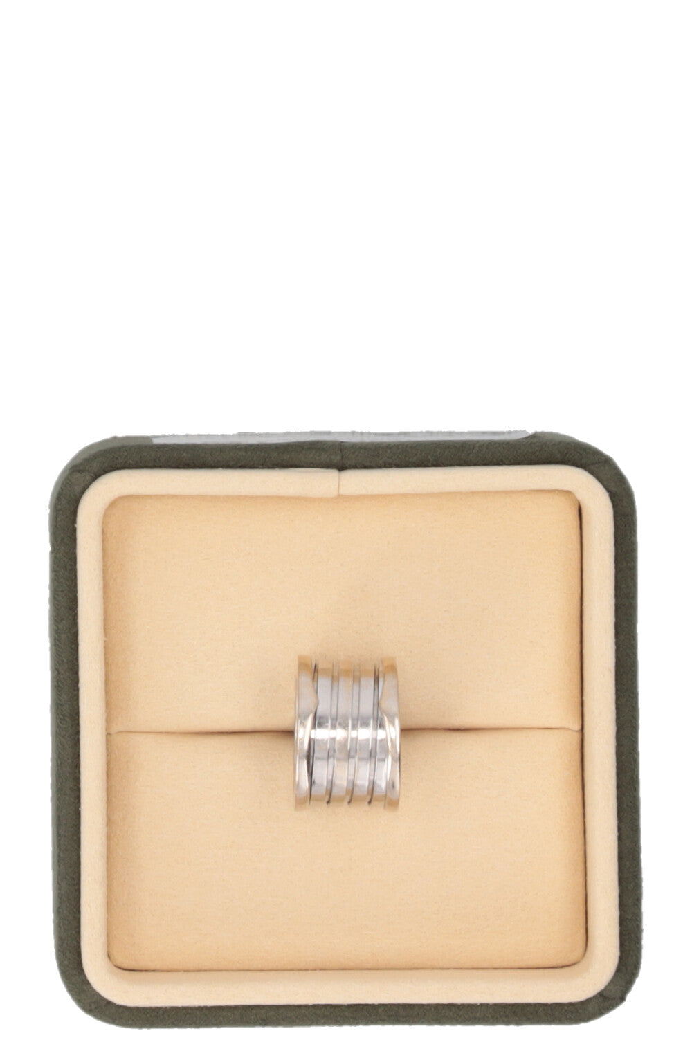 BVLGARI B.Zero 4 Band Ring White Gold