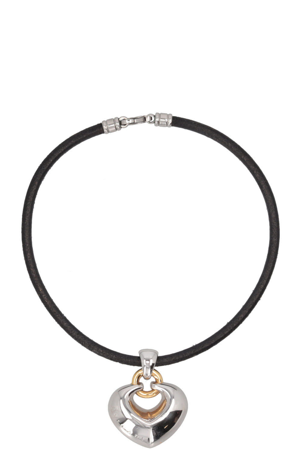 BVLGARI Doppio Cuore Necklace Sterling Silver