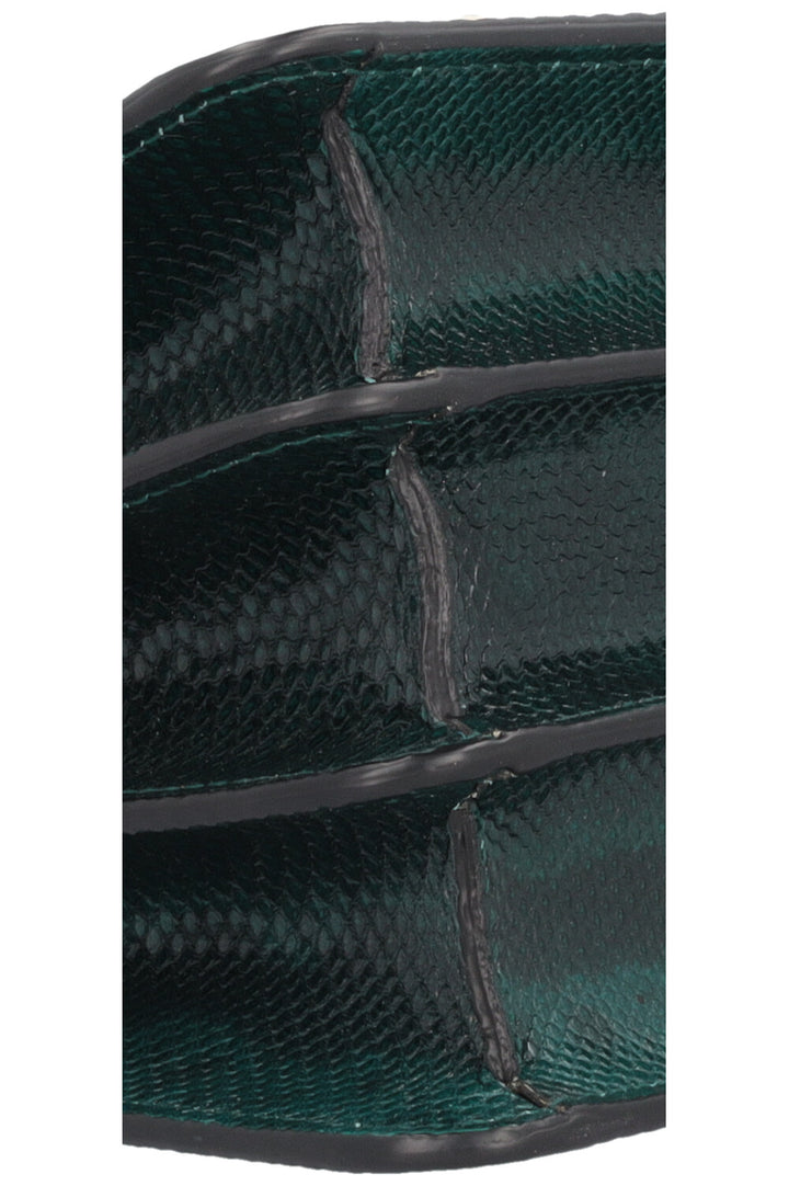 BVLGARI Serpenti Forever Top Handle Bag Karung Leahter Forrest Emerald Green