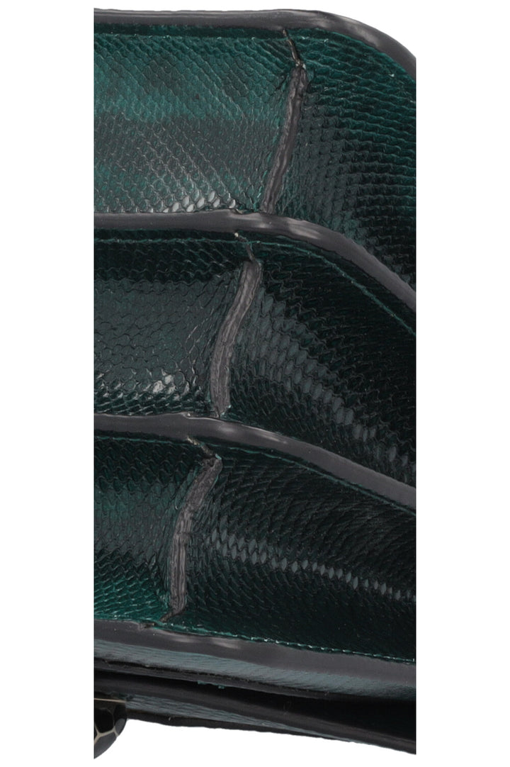 BVLGARI Serpenti Forever Top Handle Bag Karung Leahter Forrest Emerald Green