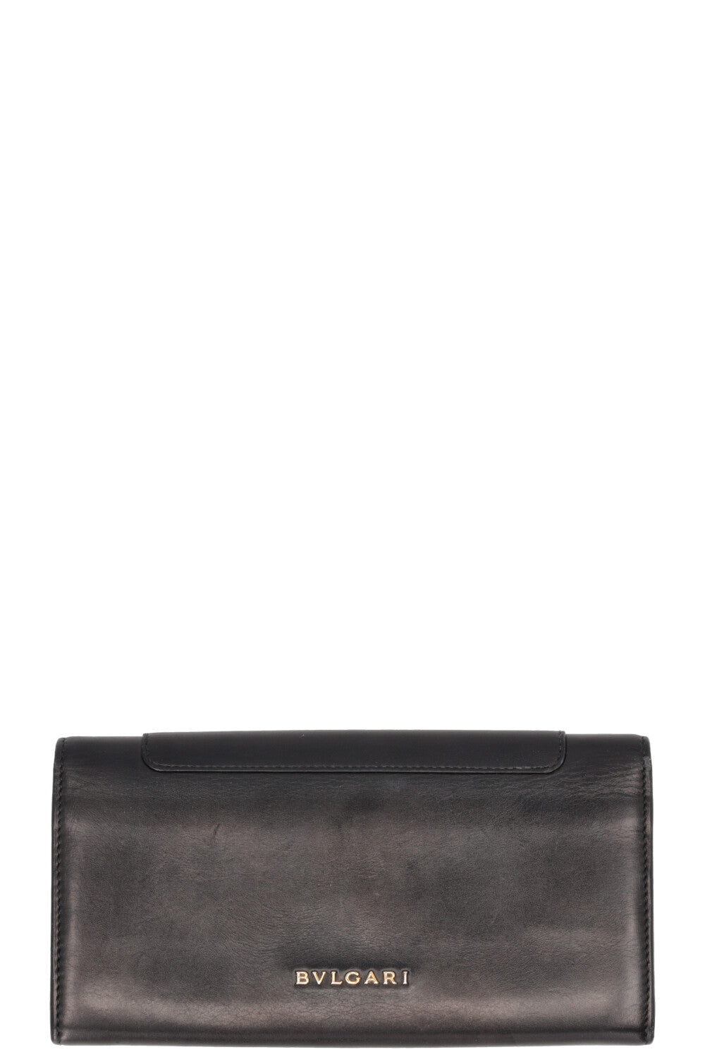 Portefeuille BVLGARI Serpenti Forever en cuir noir