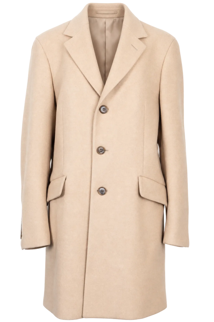 Manteau LORO PIANA Storm System en cachemire beige