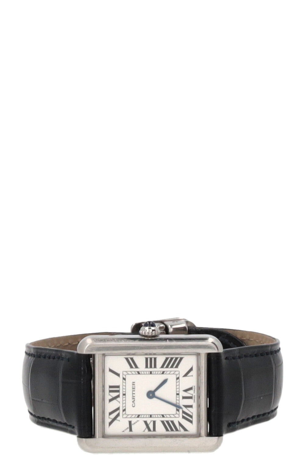 CARTIER Tank Must De Cartier Cuir de crocodile Argent