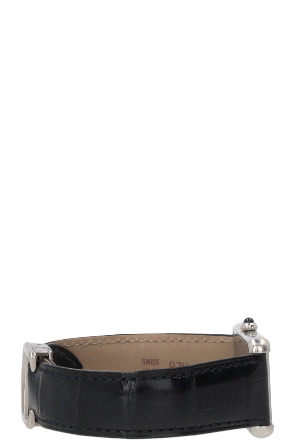CARTIER Tank Must De Cartier Cuir de crocodile Argent