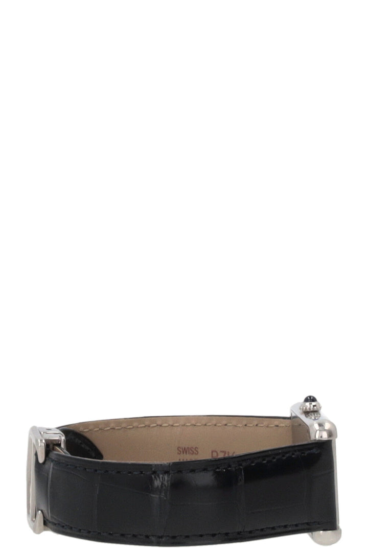 CARTIER Tank Must De Cartier Cuir de crocodile Argent