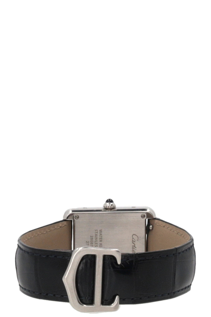 CARTIER Tank Must De Cartier Cuir de crocodile Argent