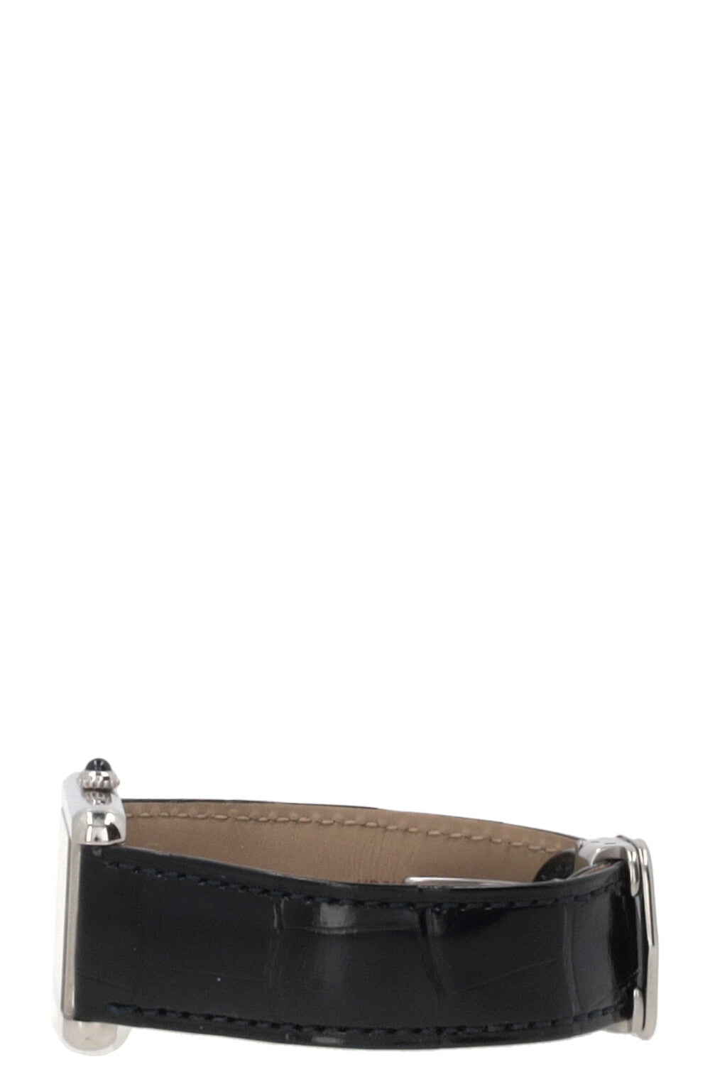 CARTIER Tank Must De Cartier Cuir de crocodile Argent