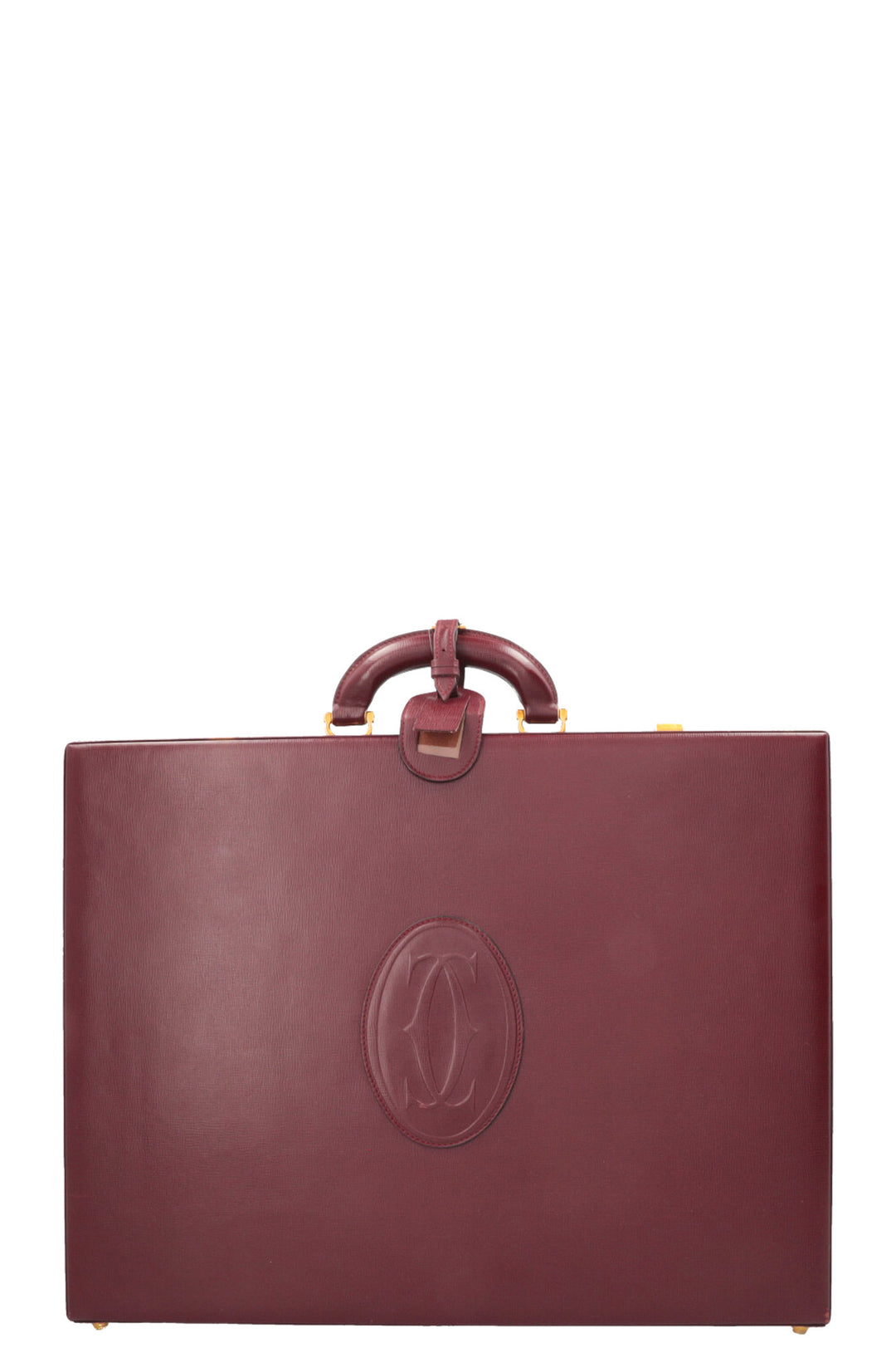 CARTIER Vintage Briefcase Burgundy