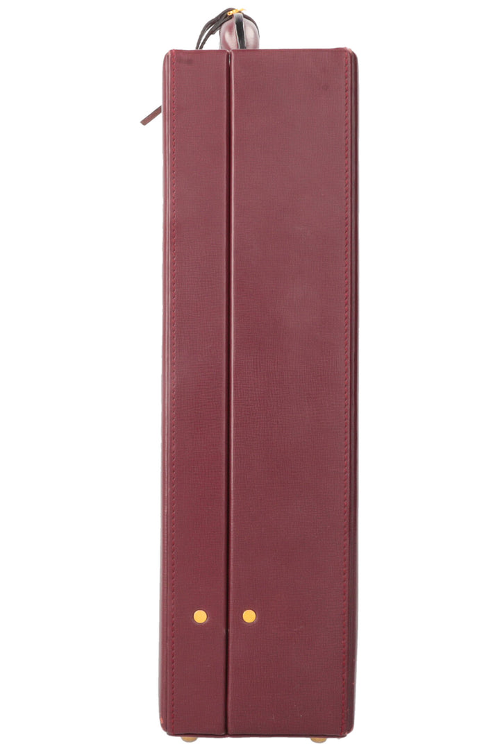 CARTIER Vintage Briefcase Burgundy