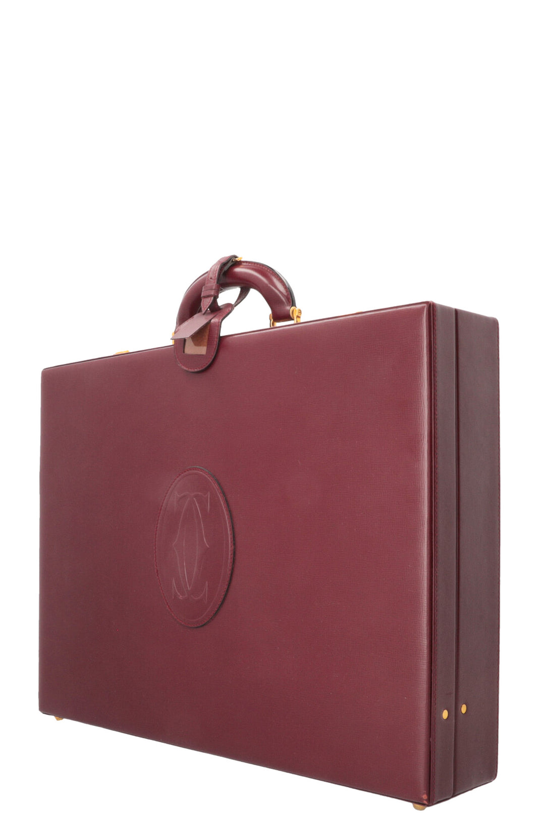 CARTIER Vintage Briefcase Burgundy