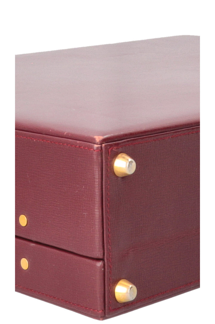 CARTIER Vintage Briefcase Burgundy