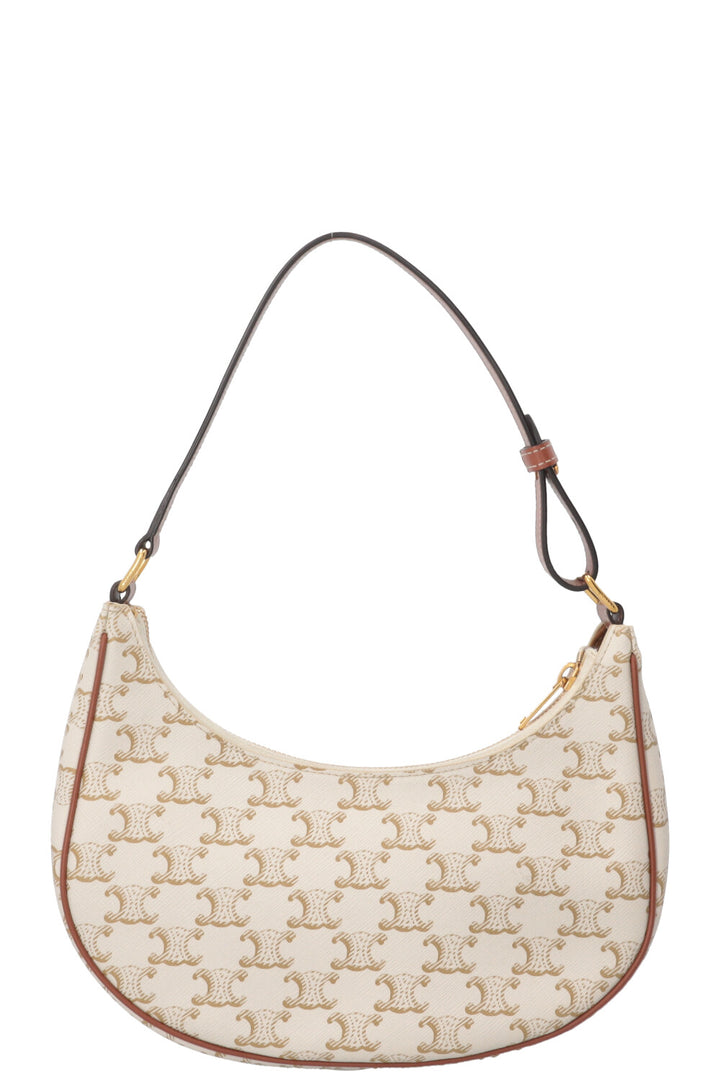 CELINE Ava Triomphe Canvas Ivory