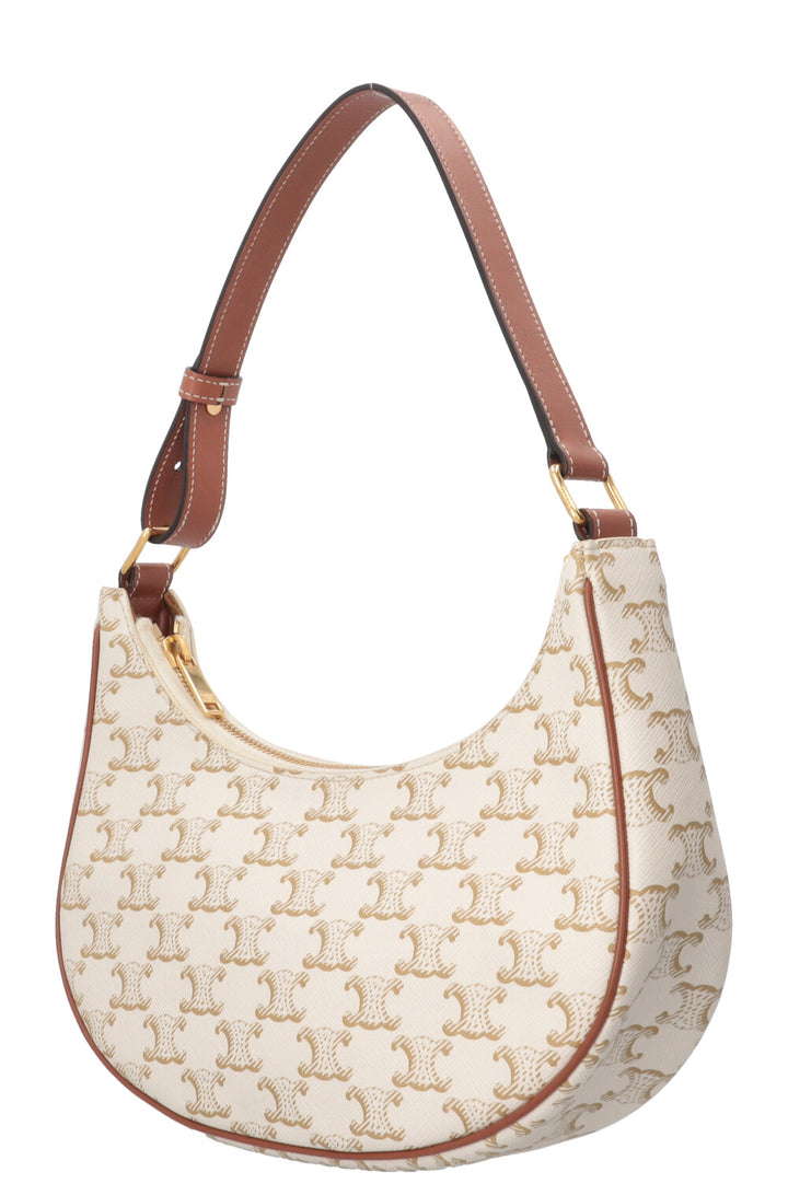 CELINE Ava Triomphe Canvas Ivory