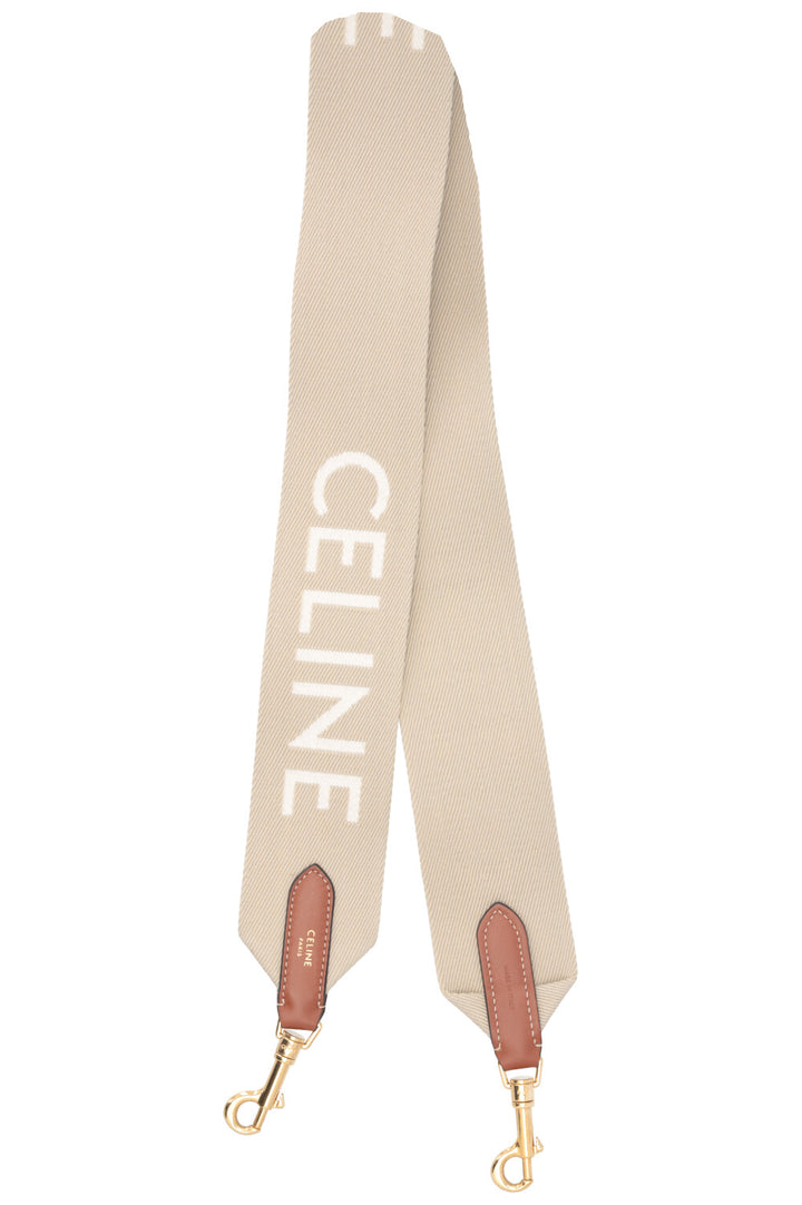 CELINE Bag Strap Canvas Beige Canvas Beige