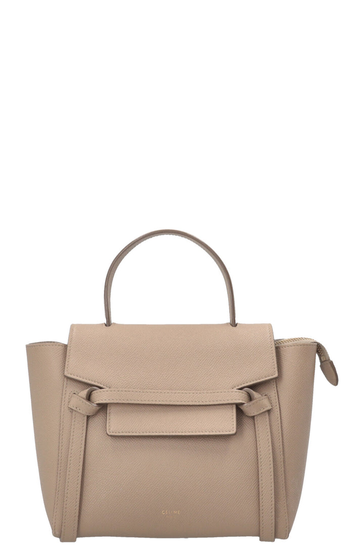 CELINE Belt Bag Nano Cuir Beige