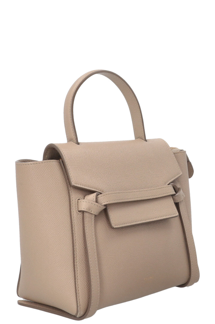 CELINE Belt Bag Nano Cuir Beige