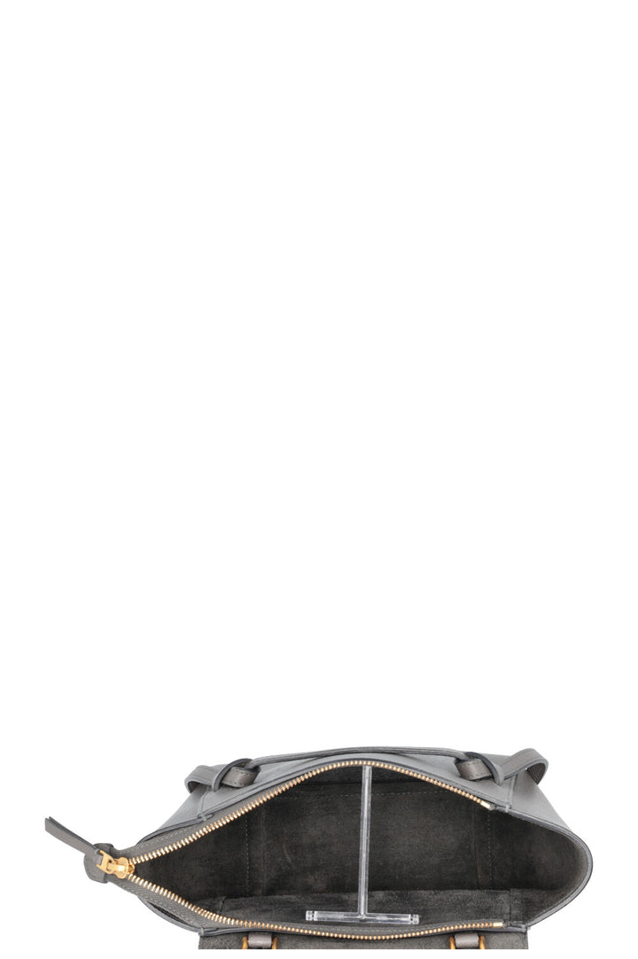 CELINE Belt Bag Nano Cuir Gris