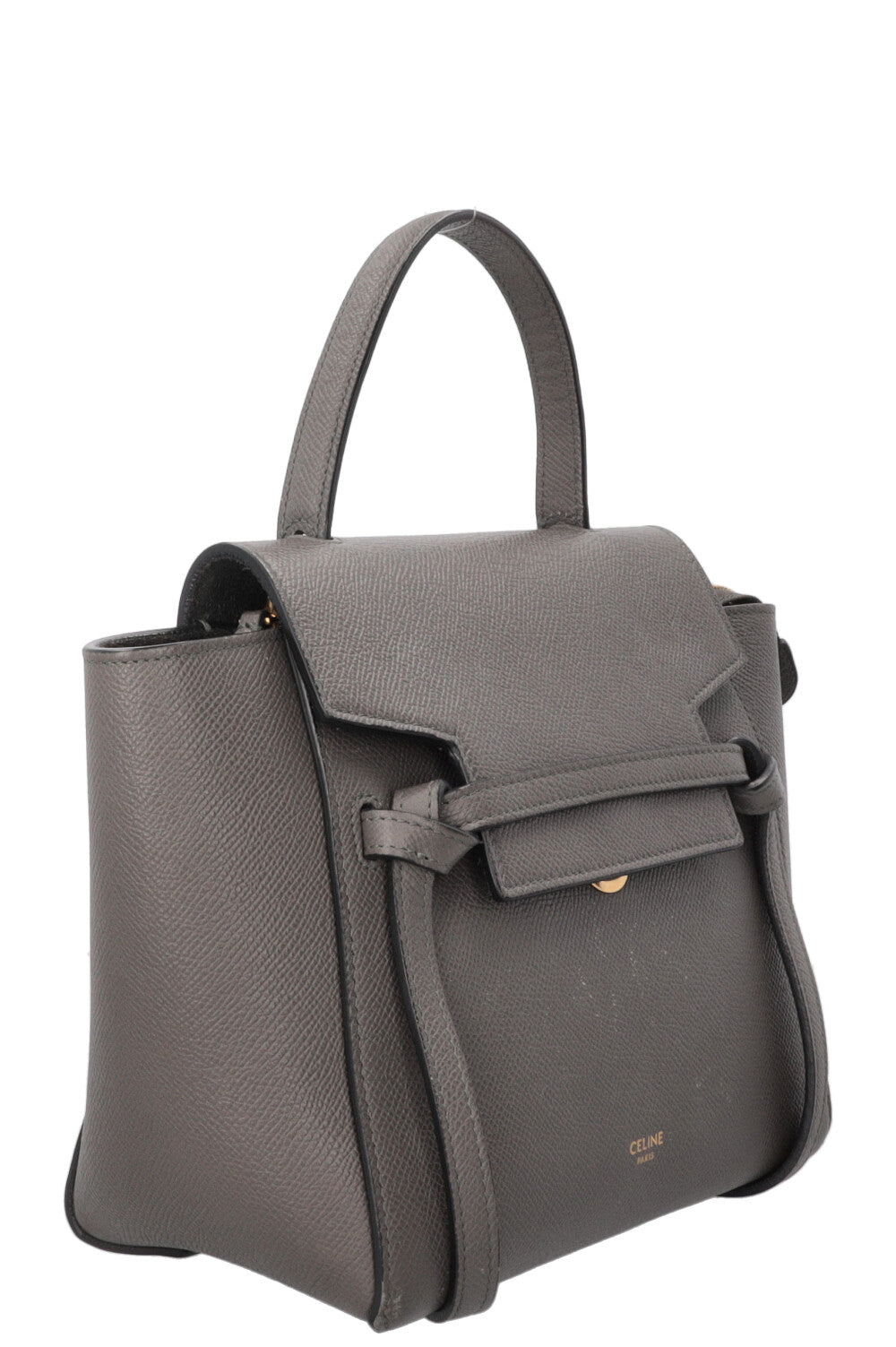 CELINE Belt Bag Nano Cuir Gris