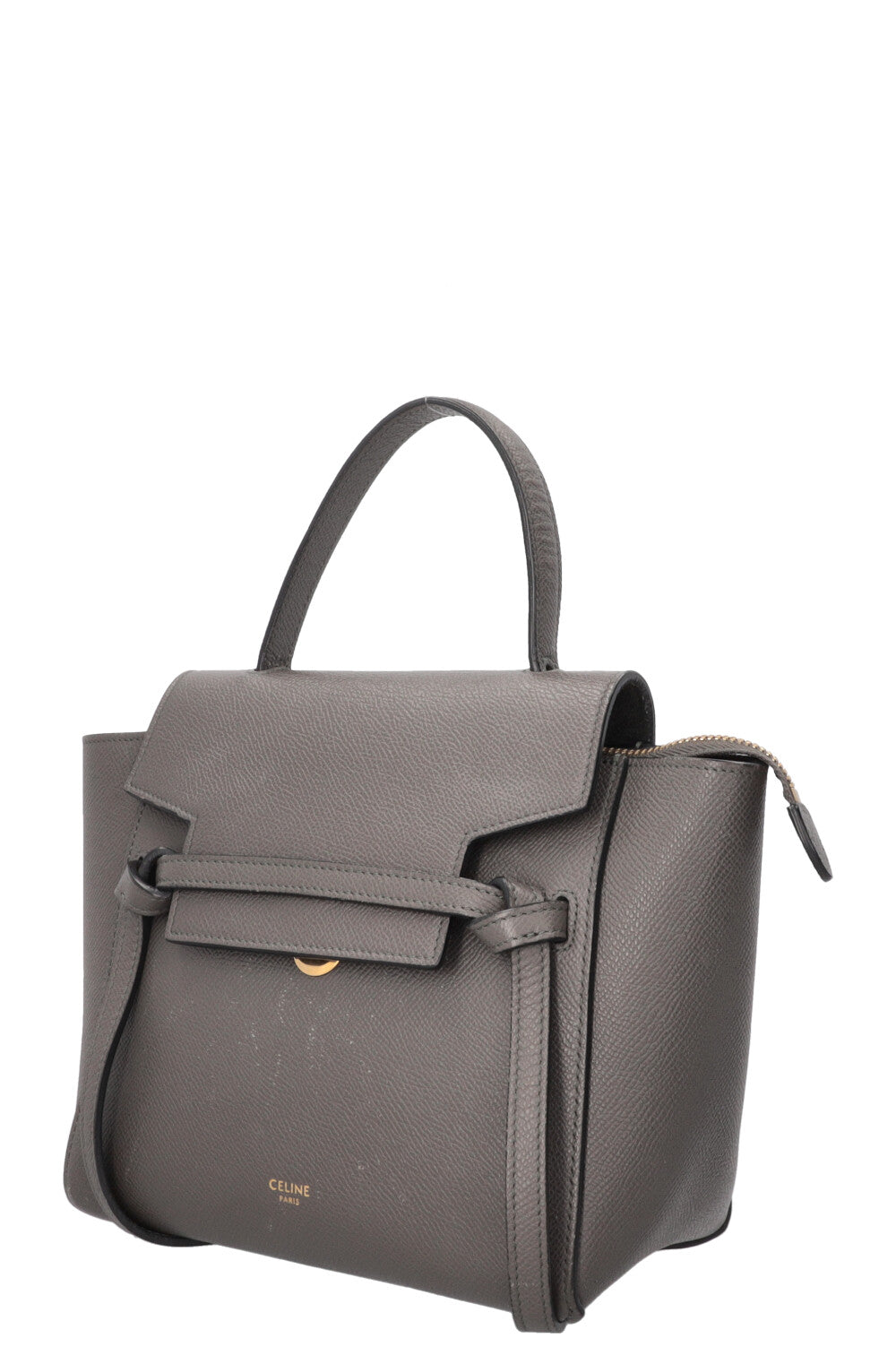 CELINE Belt Bag Nano Cuir Gris