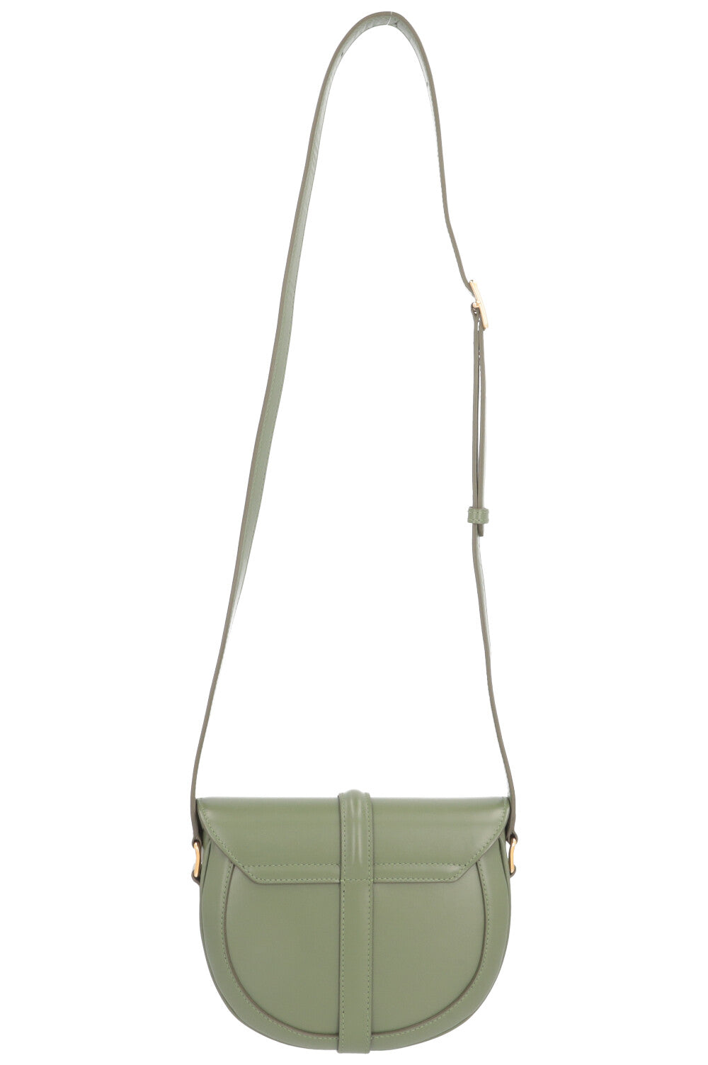CELINE 16 Besace Crossbody Bag in Green Leather