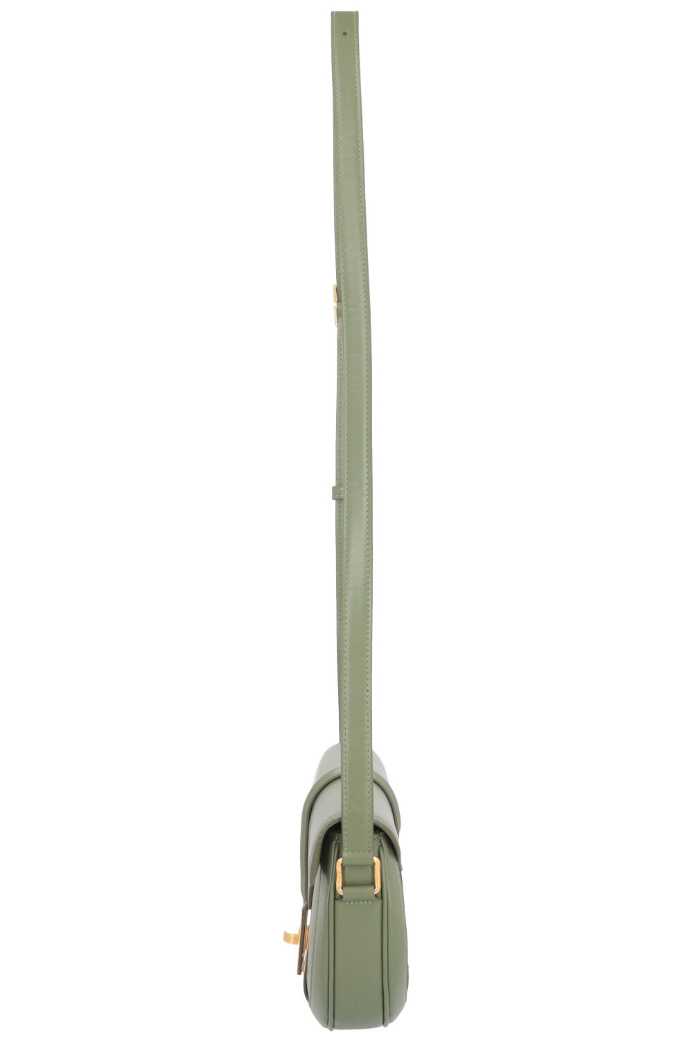 CELINE 16 Besace Crossbody Bag in Green Leather
