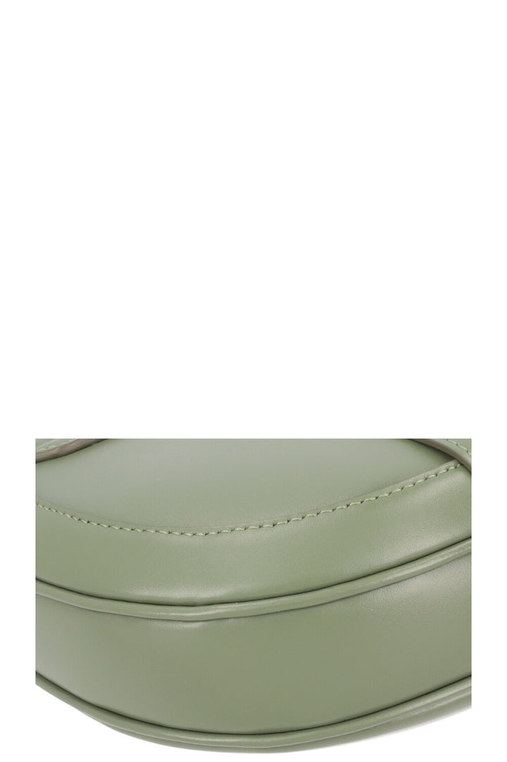 CELINE 16 Besace Crossbody Bag in Green Leather